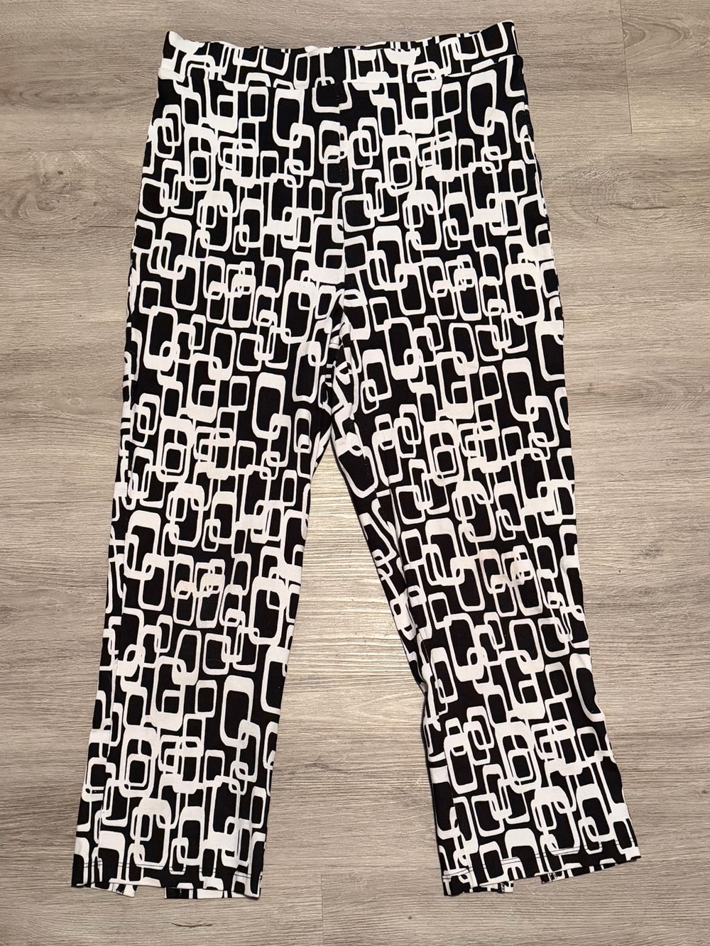 Black & White Geometric Kids Pants